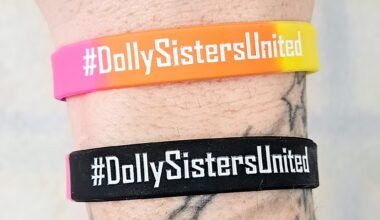 Rainbow Silicone Wristband 'All Dolls Matter' '#dollysistersunited'
