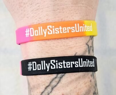 Rainbow Silicone Wristband 'All Dolls Matter' '#dollysistersunited'